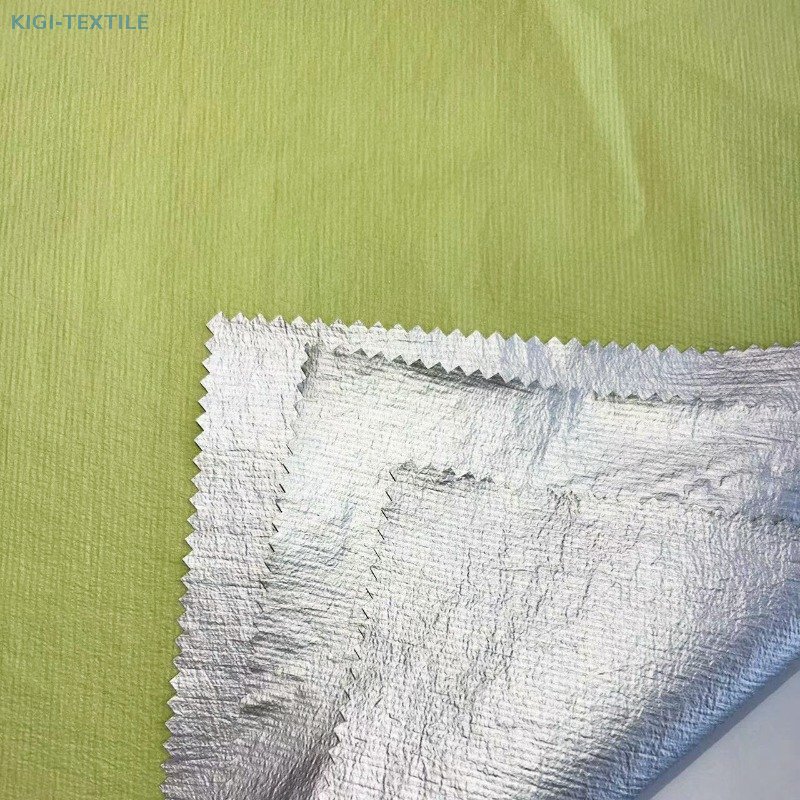 20D Nylon Silver Film Grid Ripstop Fabric UV Resistant — product image 1