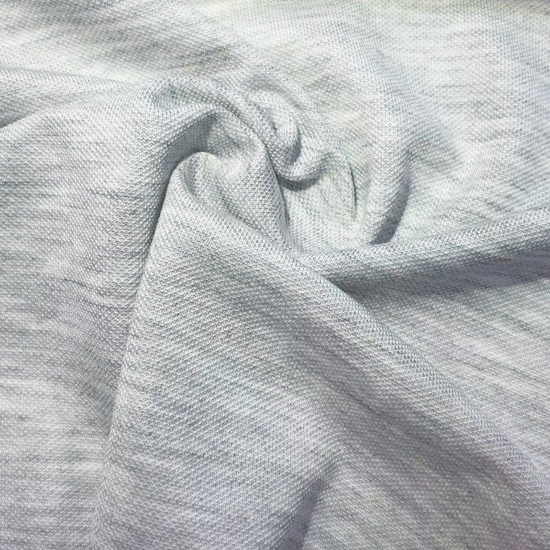Knitted PLA Pique Fabric 81%PLA 19%Rayon 170gsm Antibacterial Biodegradable for Polo — product image 1