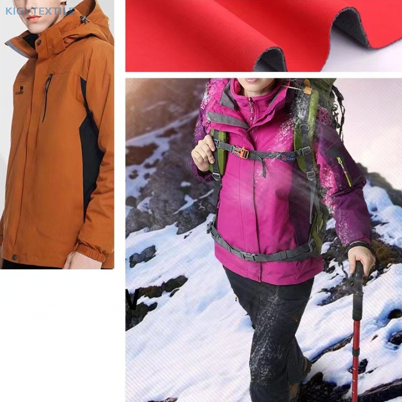 Recycled 100D Four-Way Stretch Softshell Fabric Bonded Recycled Polar Fleece with TPU — product image 1