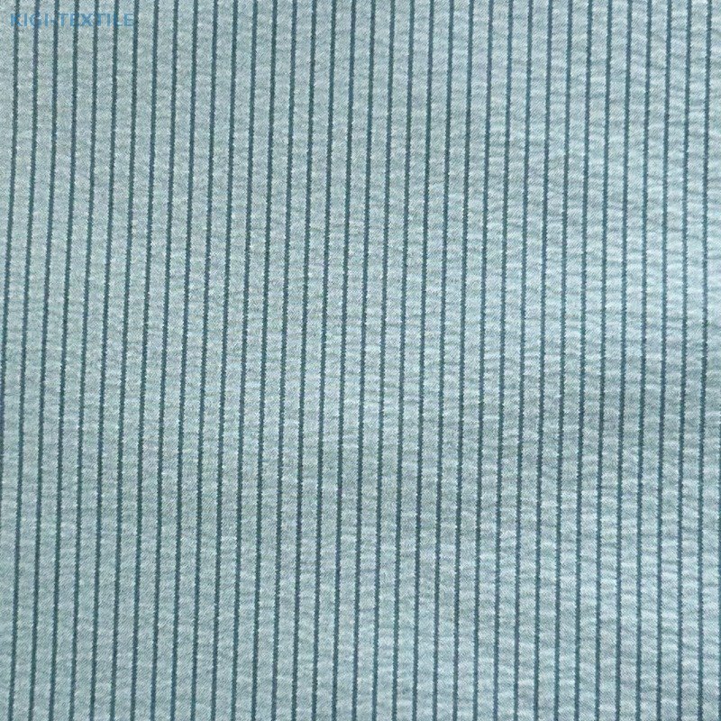 75D Recycled Polyester DTY Vertical Stripe Fluorine-Free Waterproof Soft Glossy Fabric UPF100+ — product image 1