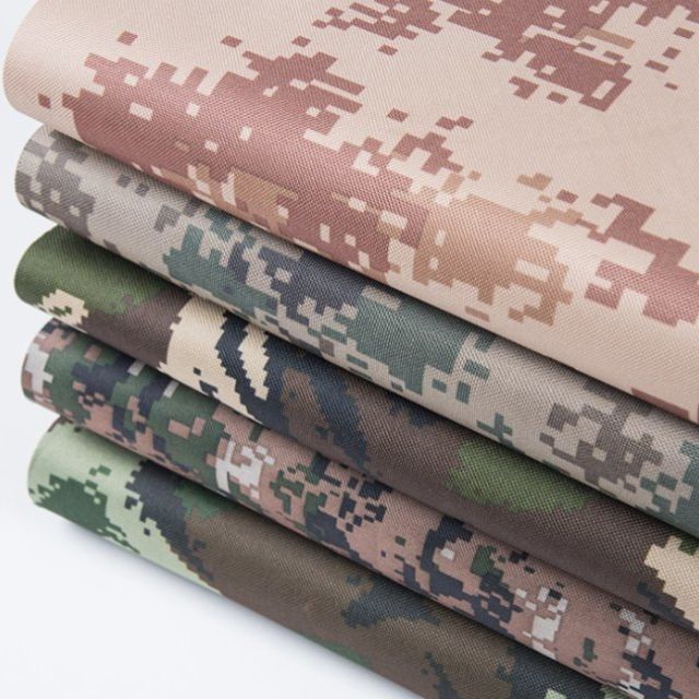 600D Recycled Polyester Oxford Camouflage Printed Coated Fabric 215gsm — product image 1